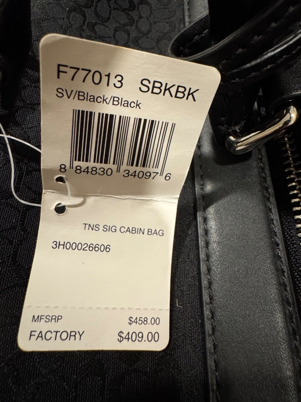 NWT Coach F77013 XL Signature C Duffle Travel Bag w/ Strap, Padlock & Key - Picture 4 of 16
